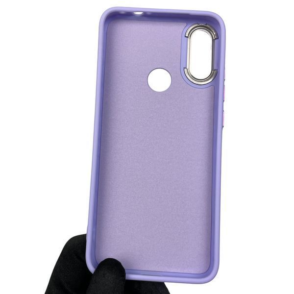 Чохол для Xiaomi Redmi Note 7 протиударний з високими бортами з мікрофіброю на сяомі редмі нот 7 бузковий 0002271 фото