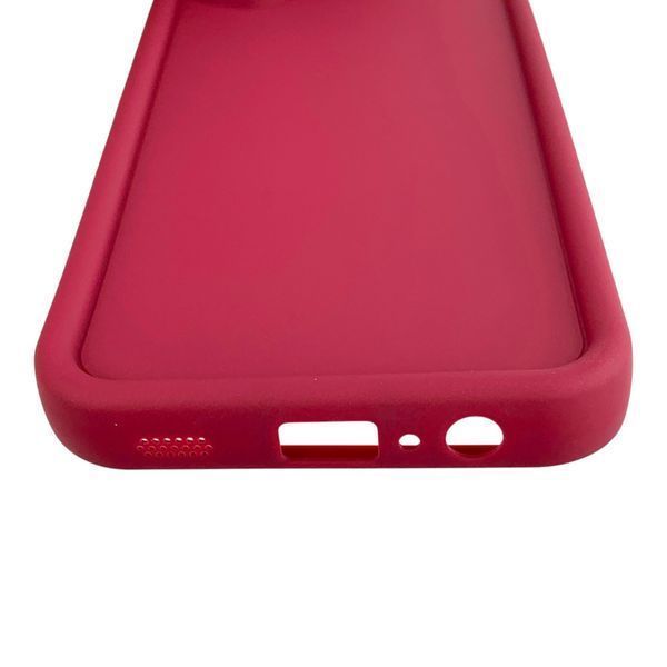 Чехол силиконовый Soft Touch для Samsung Galaxy A02 бордовый (Полная защита камеры) 0053940 фото