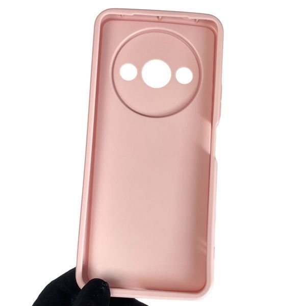 Чехол силиконовый Soft Touch для Xiaomi Redmi A3 розовый (Полная защита камеры) 0044102 фото