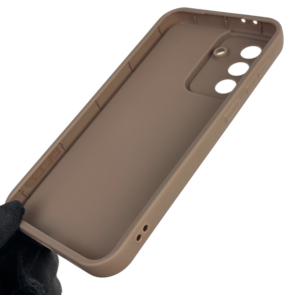 Чехол силиконовый Soft Touch с 3D принтом женским для Samsung Galaxy A56 (SM-A566B) коричневый (Полная защита камеры) 0042762 фото