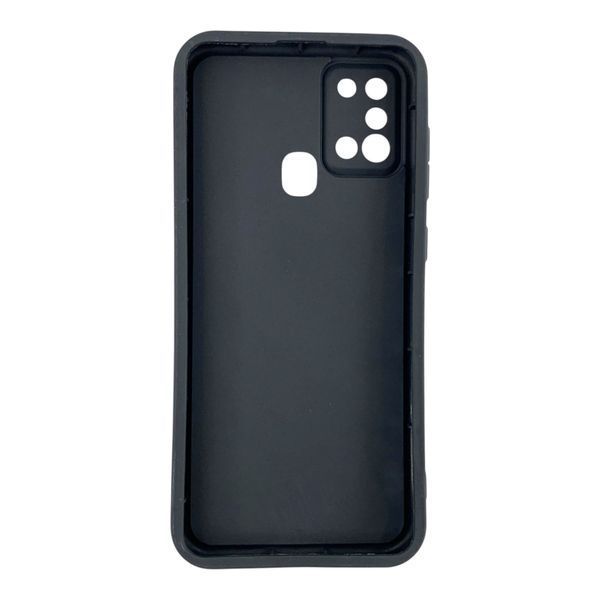 Чехол силиконовый Soft Touch с 3D принтом Бантики для Samsung Galaxy A21s черный (Полная защита камеры) 0057623 фото