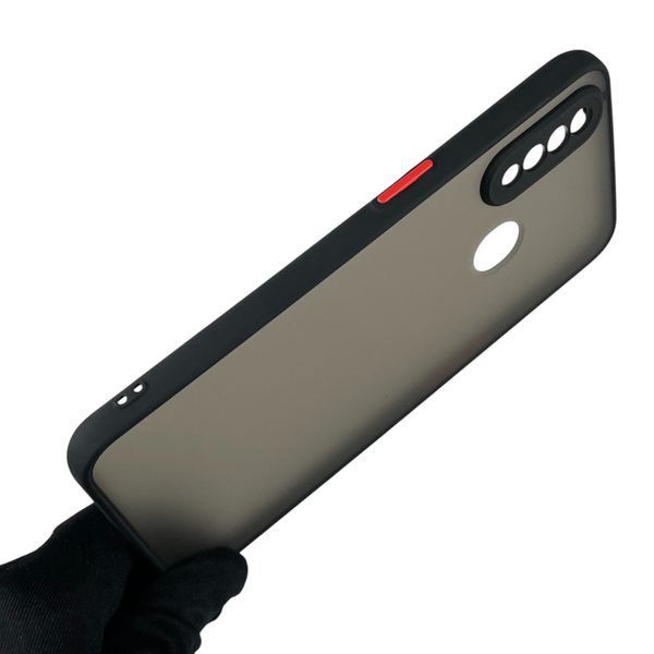 Чехол для Oppo A31 матовый с высокими бортами с защитой камеры на оппо A31 черный 0013392 фото