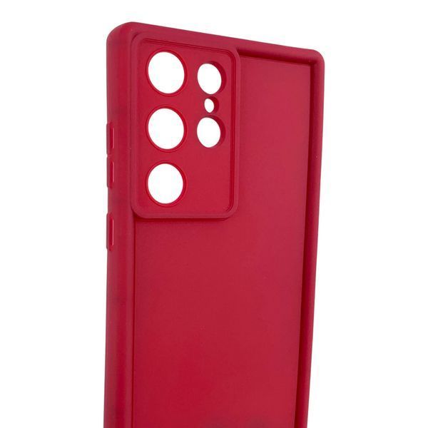 Чохол силіконовий Soft Touch для Samsung Galaxy S23 Ultra бордовий (Повний захист камери) 0054085 фото