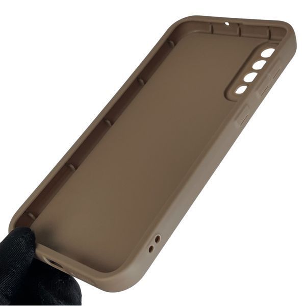 Чехол силиконовый Soft Touch с 3D принтом женским для Samsung Galaxy A50s (SM-A507F) коричневый (Полная защита камеры) 0042718 фото
