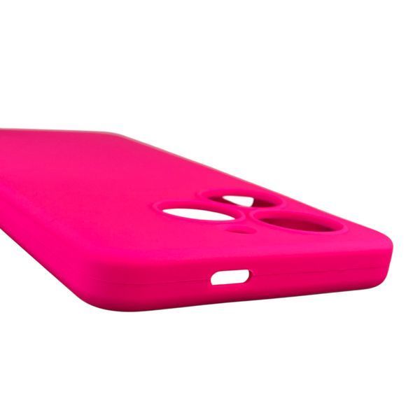 Чохол для Tecno Spark 20 (KJ5n) силіконовий з мікрофіброю нековзний на техно спарк 20 малиновий 0032264 фото