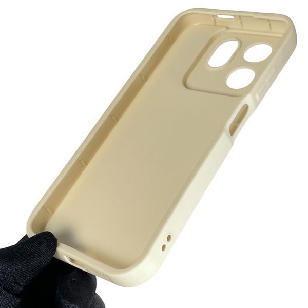 Чохол силіконовий Soft Touch з 3D принтом кумедний тед ведмідик для Infinix Hot 50i X6531B молочний (Повний захист камери) 0049275 фото