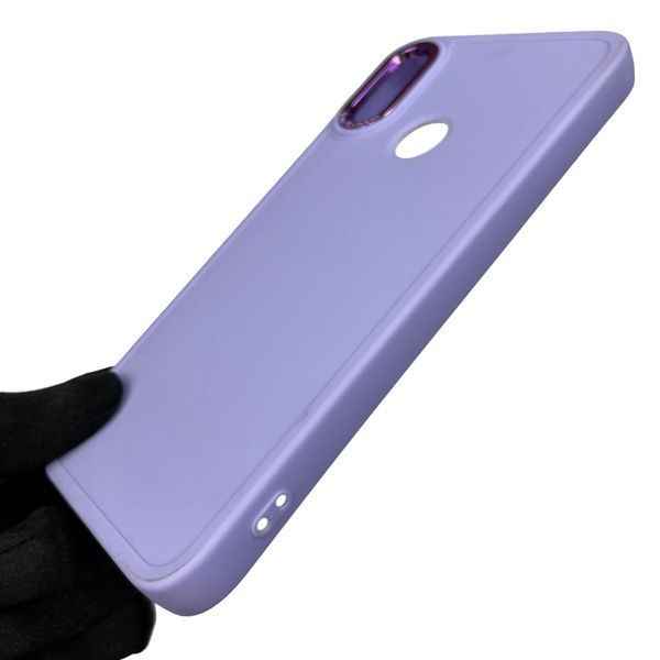 Чохол для Xiaomi Redmi Note 7 протиударний з високими бортами з мікрофіброю на сяомі редмі нот 7 бузковий 0002271 фото