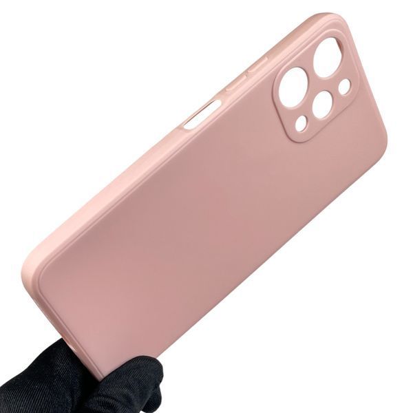 Чохол для Xiaomi Redmi 12 5G з квадратними гранями із захистом камери на сяомі редмі 12 5г пудровий 0012751 фото