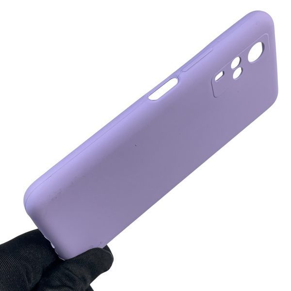 Чохол для Vivo Y31 силіконовий з мікрофіброю нековзний на віво у31 бузковий 0032363 фото