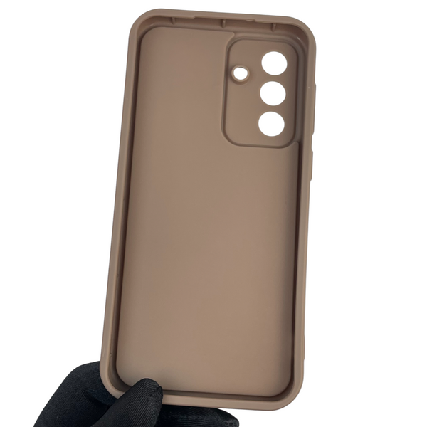Чехол силиконовый Soft Touch с 3D принтом женским для Samsung Galaxy A56 (SM-A566B) коричневый (Полная защита камеры) 0042762 фото