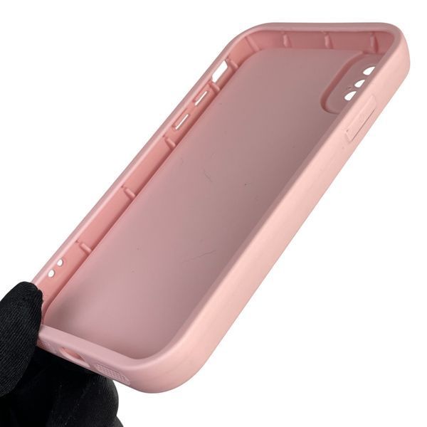 Чехол силиконовый оригинальный Soft Touch с 3D принтом смешного теда мишки для Apple iPhone X розовый (Полная защита камеры) 0048405 фото