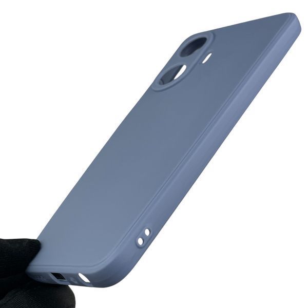 Чохол для Realme C55 з квадратними гранями із захистом камери на реалмі с55 блакитний 0012549 фото