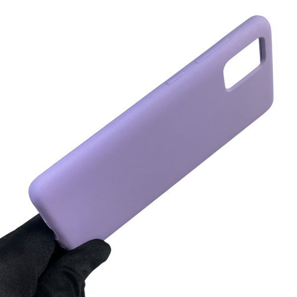 Чехол для Samsung Galaxy A51 (SM-A515F) силиконовый с микрофиброй нескользящий на самсунг а51 сиреневый 0032010 фото