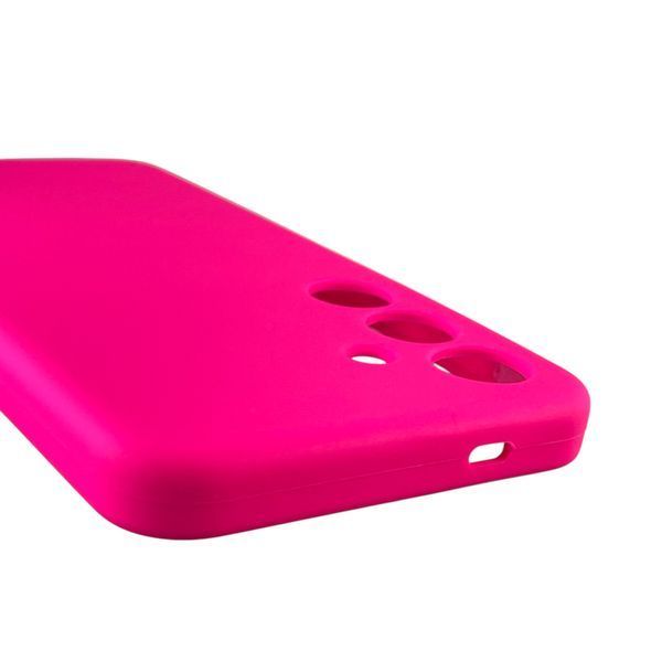 Чехол для Samsung Galaxy S24 (SM-S921B) силиконовый с микрофиброй нескользящий на самсунг с24 малиновый 0032194 фото