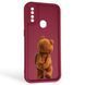 Чохол силіконовий Soft Touch з 3D принтом кумедний тед ведмідик для Oppo A31 бордовий (Повний захист камери) 0049380 фото 1