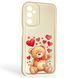 Чехол силиконовый Soft Touch с 3D принтом милый мишка для Samsung Galaxy M34 5G (SM-M346) молочный (Полная защита камеры) 0044820 фото 1