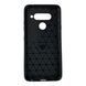 Чохол для телефона LG V40 ThinQ карбоновий протиударний з високими бортами чорний 0051827 фото 4