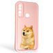 Чохол силіконовий Soft Touch з 3D принтом мему сібу для Huawei P Smart Z рожевий (Повний захист камери) 0048024 фото 1