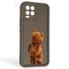 Чехол силиконовый Soft Touch с 3D принтом смешного теда мишки для Realme 8 коричневый (Полная защита камеры) 0049165 фото 1