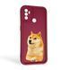 Чехол силиконовый Soft Touch с 3D принтом мема сибу для OPPO A32 бордовый (Полная защита камеры) 0048349 фото 1