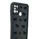 Чехол силиконовый Soft Touch с 3D принтом Бантики для Samsung Galaxy A21s черный (Полная защита камеры) 0057623 фото 3