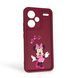 Чехол силиконовый Soft Touch с 3D принтом волшебной минни маус для Xiaomi Redmi Note 13 Pro Plus бордовый (Полная защита камеры) 0050361 фото 1