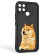 Чохол силіконовий оригінальний Soft Touch з 3D принтом мему сібу для Realme C25Y чорний (Повний захист камери) 0047420 фото