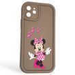 Чохол силіконовий оригінальний Soft Touch з 3D принтом чарівна мінні маус для Apple iPhone 12 коричневий (Повний захист камери)