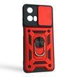 Чохол із шторкою камери для Motorola Moto G04 червоний (кільце-підставка, броньований) 0062484 фото