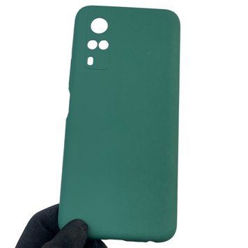Чехол для Vivo Y31 силиконовый с микрофиброй нескользящий на виво у31 зеленый 0032364 фото
