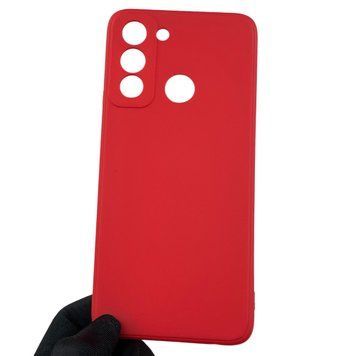 Чохол для TECNO Pop 5 LTE (BD4i) з квадратними гранями із захистом камери на техно поп 5 лте червоний 0012650 фото
