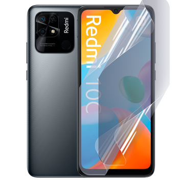Плёнка гидрогелевая для Xiaomi Redmi 10C глянцевая противоударная на сяоми редми 10с прозрачная 0003414 фото