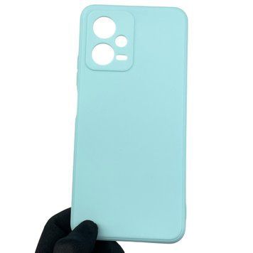 Чехол для Xiaomi Redmi Note 12 5G с квадратными гранями с защитой камеры на сяоми нот 12 5г бирюзовый 0012701 фото