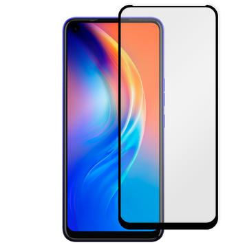 Захисне скло 6D OG для телефона Tecno Spark 6 повноекранне протиударне на техно спарк 6 чорне 0013950 фото