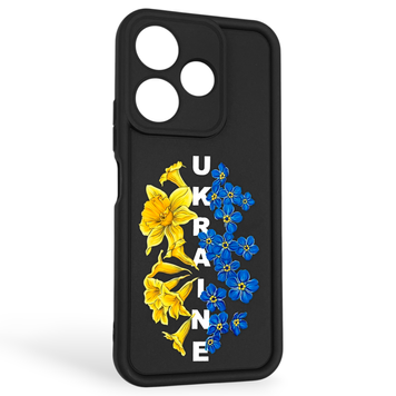 Чохол силіконовий Soft Touch з 3D принтом для Xiaomi Poco M6 4G чорний (Повний захист камери) 0042189 фото