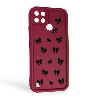Чохол силіконовий Soft Touch з 3D принтом для Realme C21Y бордовий (Повний захист камери) 0044412 фото
