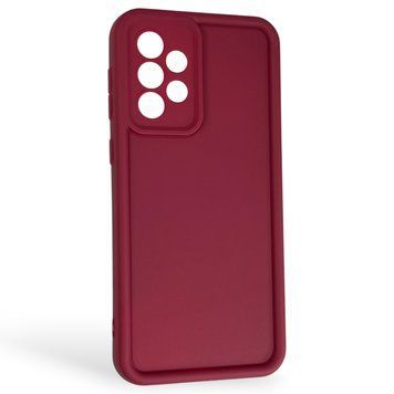 Чехол силиконовый Soft Touch для Samsung Galaxy A33 5G (SM-A336) бордовый (Полная защита камеры) 0044038 фото