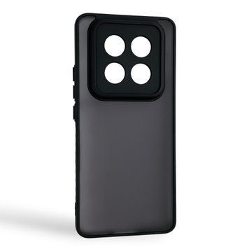 Чехол для Xiaomi Redmi Note 15 5G черный матовый полупрозрачный (бампер, защита камеры) 0062280 фото