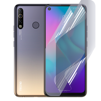 Плівка гідрогелева для Tecno Camon 12 Air глянцева протиударна на техно камон 12 ейр прозора 0035008 фото