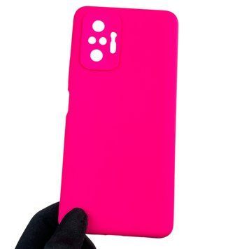 Чехол для Xiaomi Redmi Note 10 Pro 4G силиконовый с микрофиброй на сяоми редми нот 10 про 4г малиновый 0032638 фото
