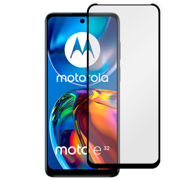 Захисне скло 6D OG для телефона Motorola Moto E32 повноекранне протиударне на моторола мото Е32 чорне 0013956 фото
