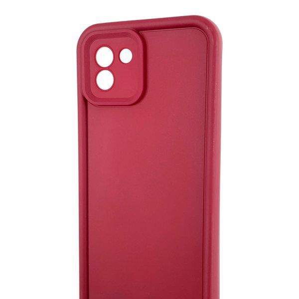 Чохол силіконовий Soft Touch для Samsung Galaxy A03 бордовий (Повний захист камери) 0053941 фото