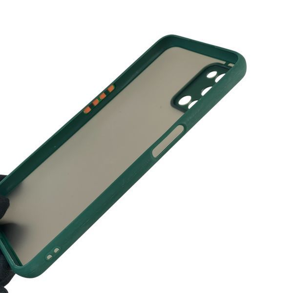 Чохол для телефона OPPO A92 з високими бортами із захистом камери на оппо а92 темно-зелений 0025935 фото