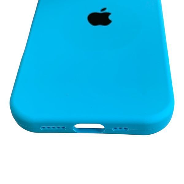 Чехол Silicone Case для Apple iPhone 17 голубой Light Blue (soft touch, кольца камеры, микрофибра) 0061882 фото