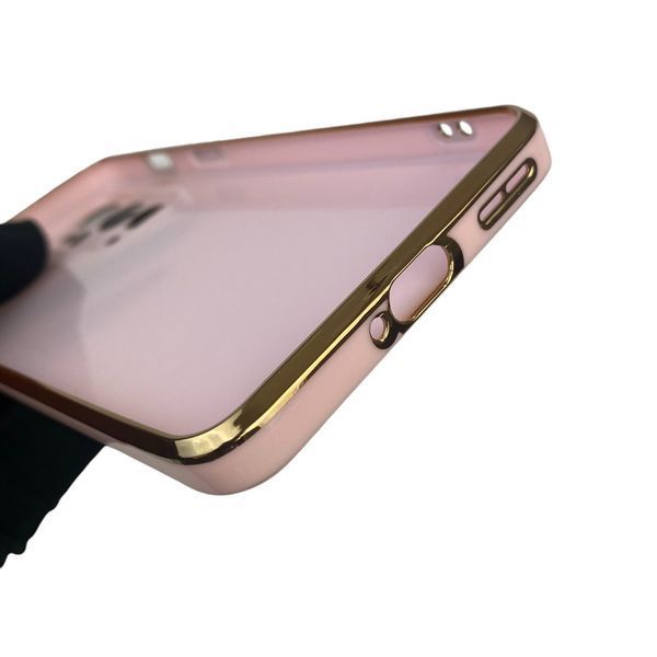Чехол для OnePlus 9RT с кольцом MagSafe с золотой окантовкой на ванплас 9рт пудровый gs1 0022171 фото