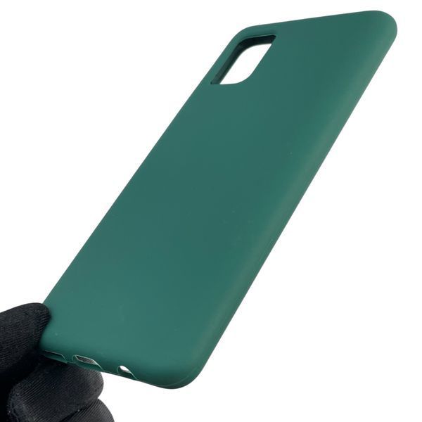 Чохол для Samsung Galaxy A51 (SM-A515F) силіконовий з мікрофіброю нековзний на самсунг а51 зелений 0032011 фото