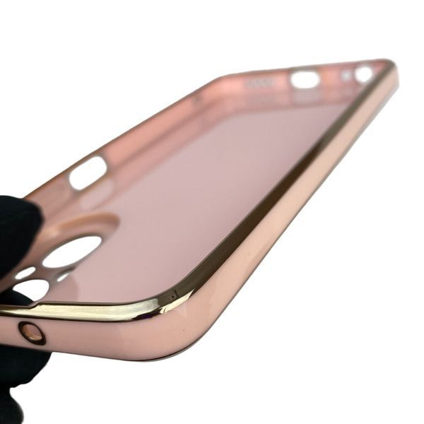 Чехол для Realme C67 с защитой камеры с золотой окантовкой на реалми с67 пудровый gs1 0019651 фото