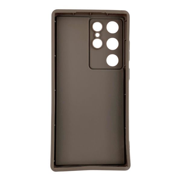 Чехол силиконовый Soft Touch для Samsung Galaxy S23 Ultra коричневый (Полная защита камеры) 0054086 фото