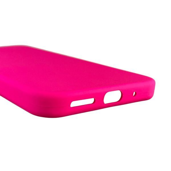 Чохол для Xiaomi Redmi 12 4G силіконовий з мікрофіброю нековзний на сяомі редмі 12 4г малиновий 0032578 фото