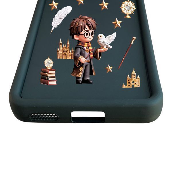 Чохол силіконовий Soft Touch з 3D принтом Гаррі Поттер для Motorola G15 чорний (Повний захист камери) 0074100 фото